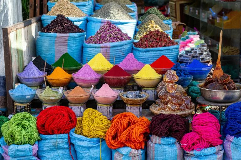 Vue des couleurs du Maroc.