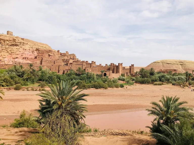 Vue de Ouarzazate, Maroc.