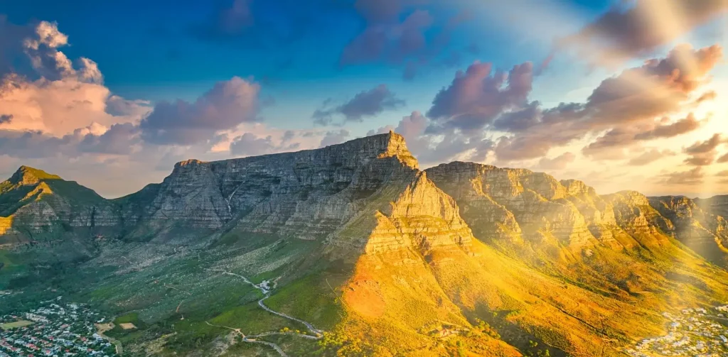 Montagne de la Table, Cape Town, Afrique du Sud.