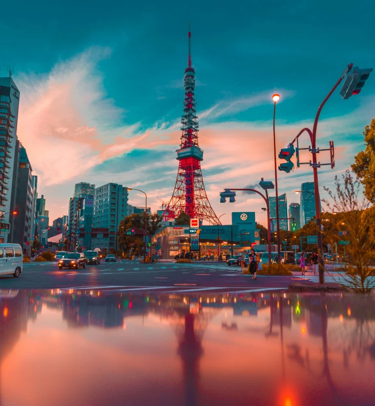 Vue de la tour de Tokyo, Japon