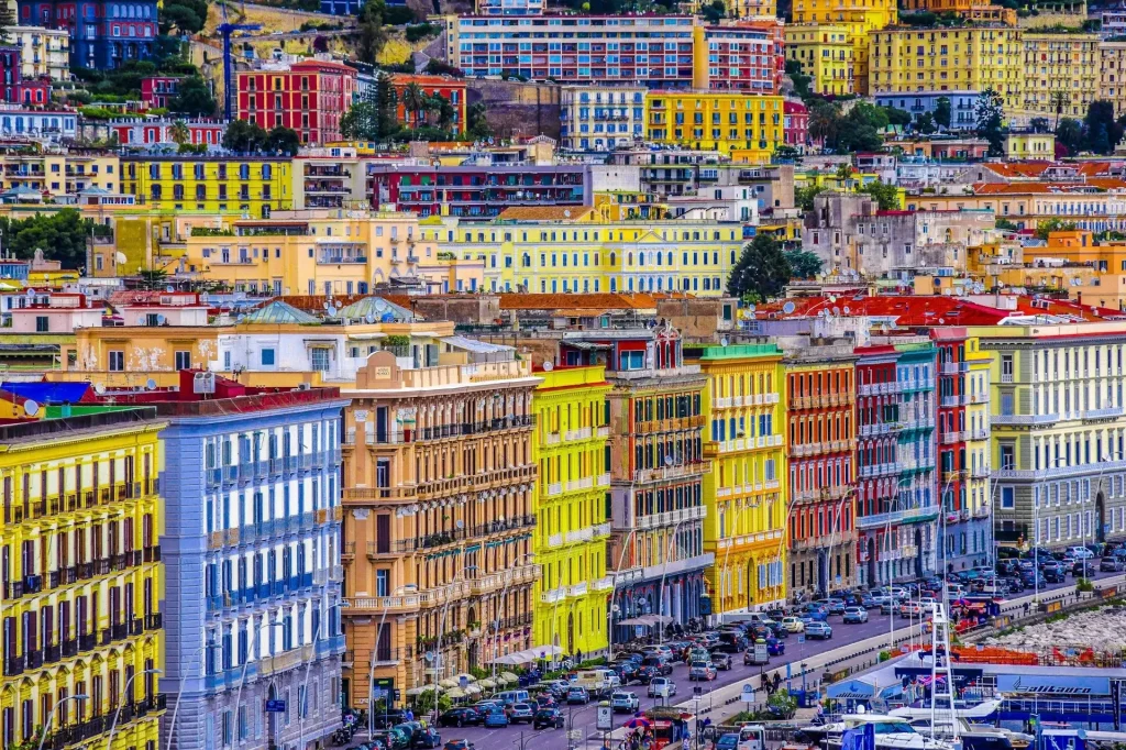 Vue aérienne des bâtiments de la ville en Italie
