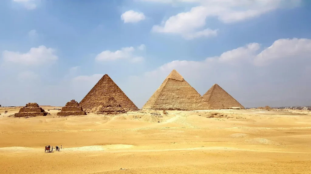 Pyramide en Égypte.