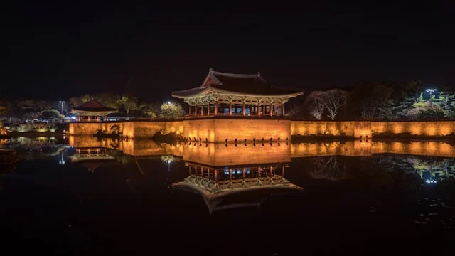 Palais Donggung et étang Wolji, anciennement connu sous le nom d'Anapji