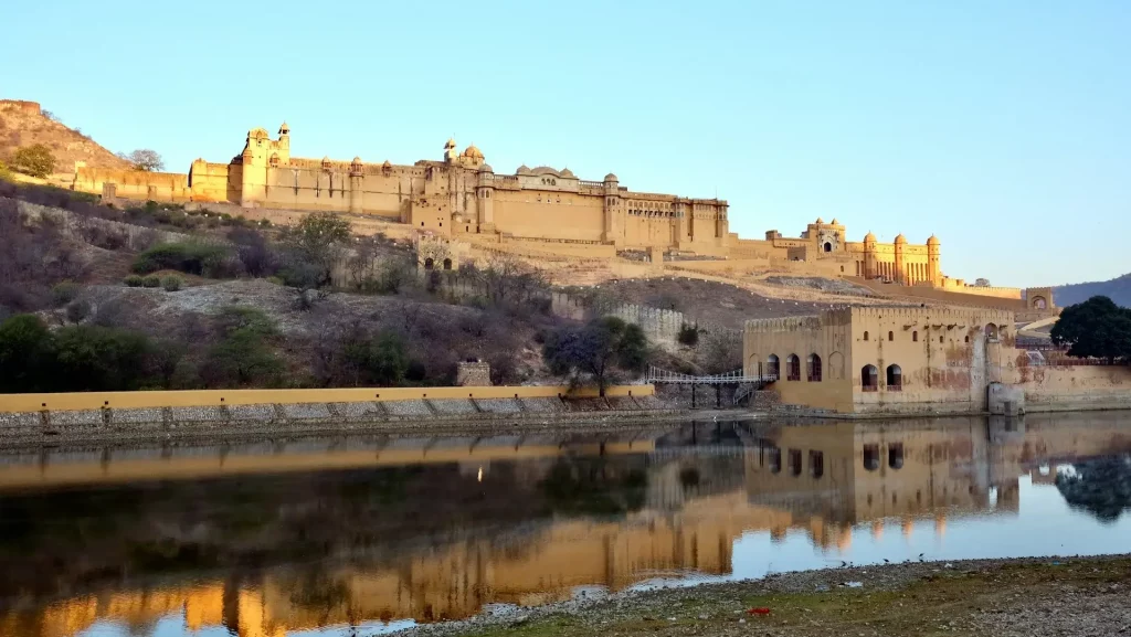 Vue du Fort d'Amber à Jaipur, Rajasthan, Inde