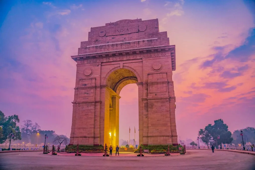 India Gate, mémorial de guerre à New Delhi, Inde